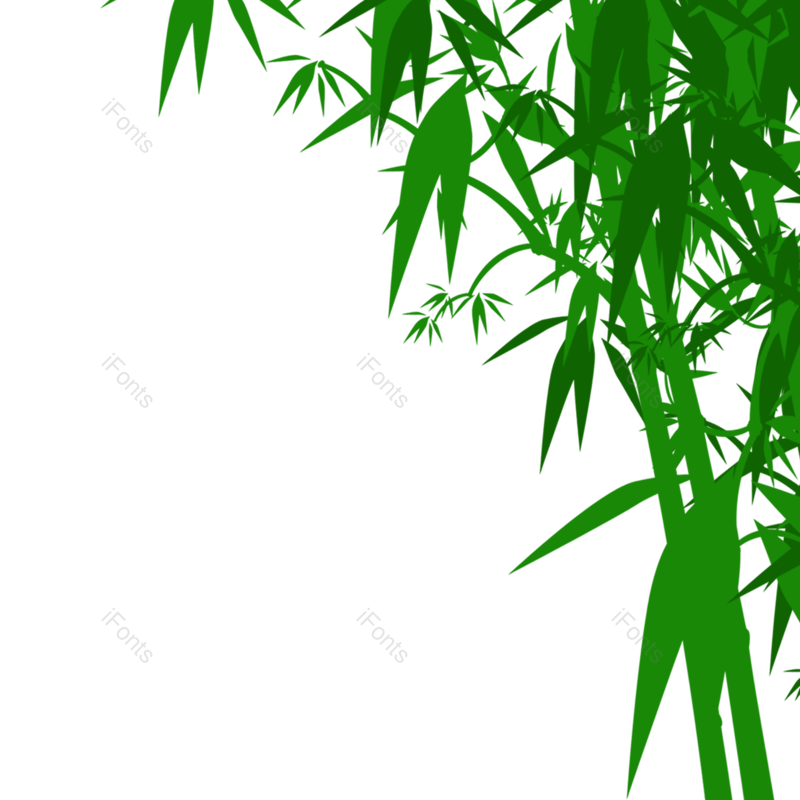 竹叶图片,竹子元素,PNG,免抠素材